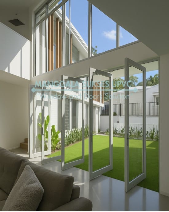 Pintu dan Jendela Pivot UPVC